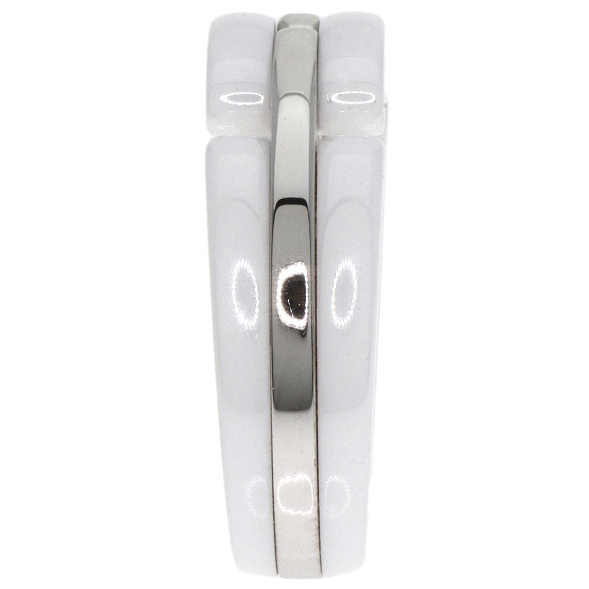 CHANEL Ultra Collection Medium Ring K18 White Gold CeramicLadies [Used]