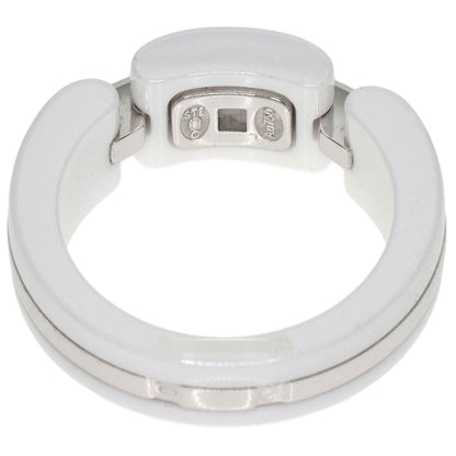 CHANEL Ultra Collection Medium Ring K18 White Gold CeramicLadies [Used]