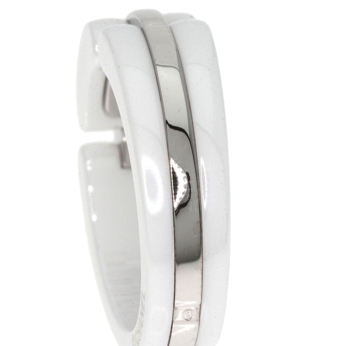 CHANEL Ultra Collection Medium Ring K18 White Gold CeramicLadies [Used]