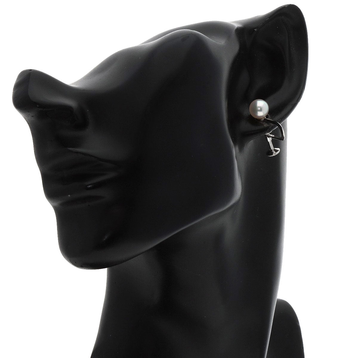 MIKIMOTO Pearl Pearl Earring K14 White Gold Ladies [Used]