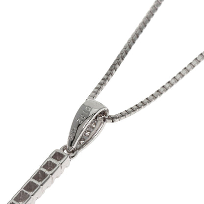 MONNICKENDAM Large cross Diamond Necklace K18 White Gold PT850Ladies [Used]