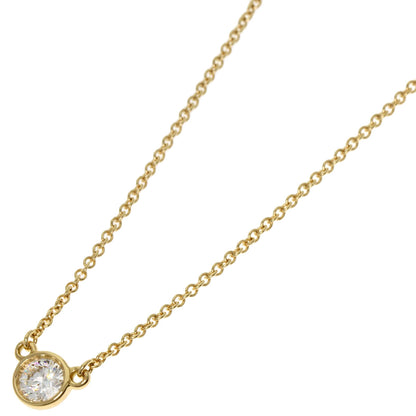 TIFFANY&Co. By The Yard 1P Diamond Necklace K18 Yellow Gold Ladies [Used]
