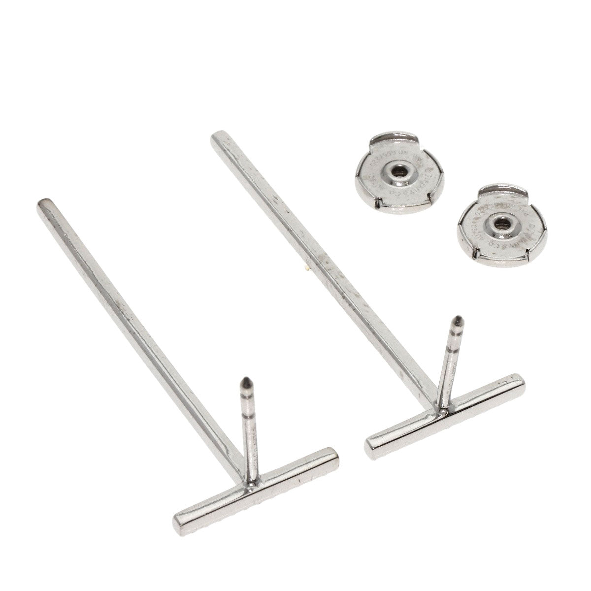 TIFFANY&Co. TWire Diamond earring K18 White Gold Ladies [Used]