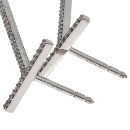 TIFFANY&Co. TWire Diamond earring K18 White Gold Ladies [Used]