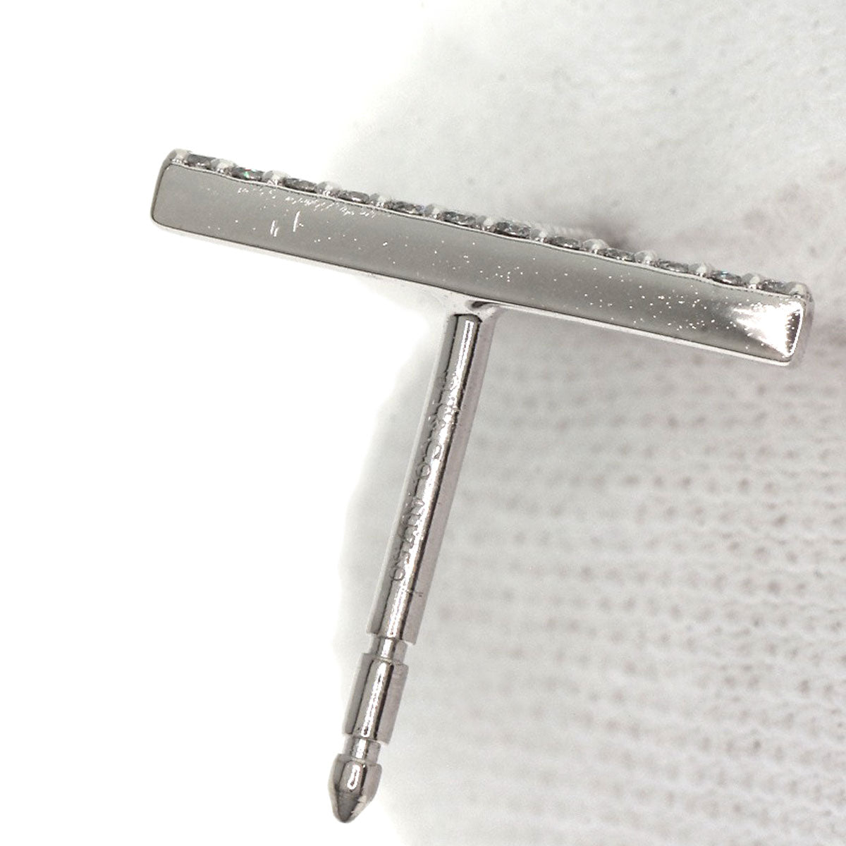 TIFFANY&Co. TWire Diamond earring K18 White Gold Ladies [Used]