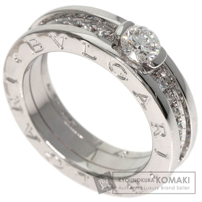 BVLGARI B.zero1 1 band Diamond #48 Ring K18 White Gold Ladies [Used]