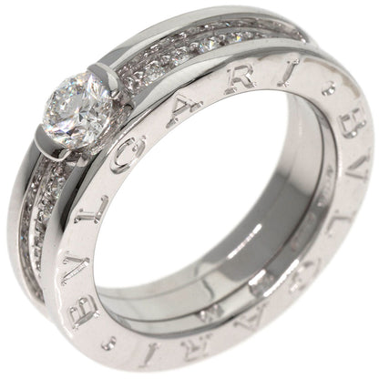 BVLGARI B.zero1 1 band Diamond #48 Ring K18 White Gold Ladies [Used]