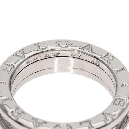 BVLGARI B.zero1 1 band Diamond #48 Ring K18 White Gold Ladies [Used]