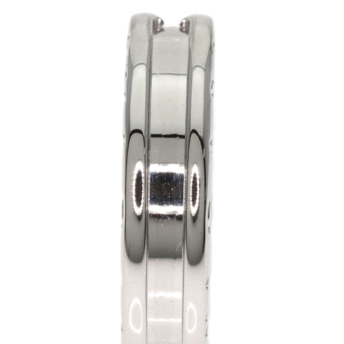 BVLGARI B.zero1 1 band Diamond #48 Ring K18 White Gold Ladies [Used]
