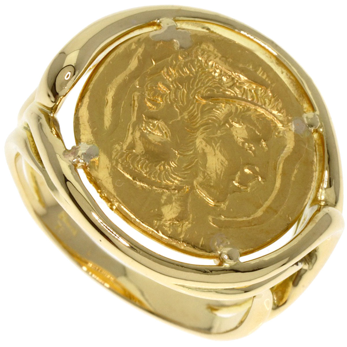 PIAGET Hans Erni coin Ring K18 Yellow Gold K24YGLadies [Used]