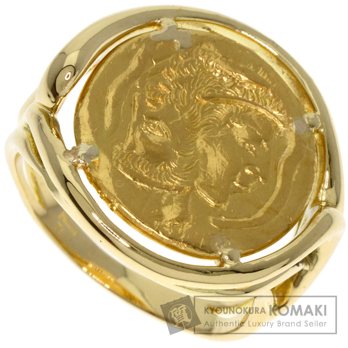 PIAGET Hans Erni coin Ring K18 Yellow Gold K24YGLadies [Used]