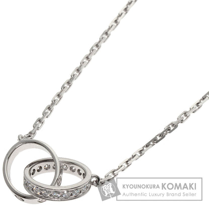 CARTIER Baby Love Diamond Necklace K18 White Gold Ladies [Used]