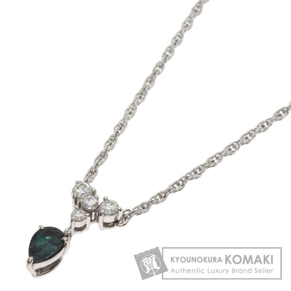 MIKIMOTO Alexandrite Diamond Necklace K18 White Gold Ladies [Used]