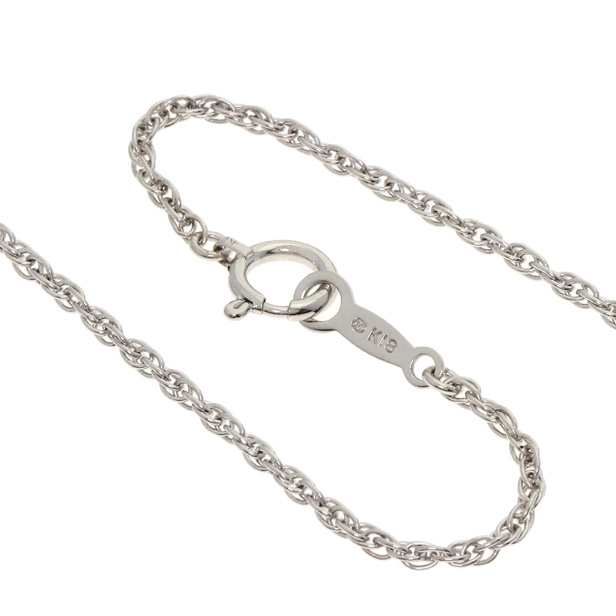 MIKIMOTO Alexandrite Diamond Necklace K18 White Gold Ladies [Used]