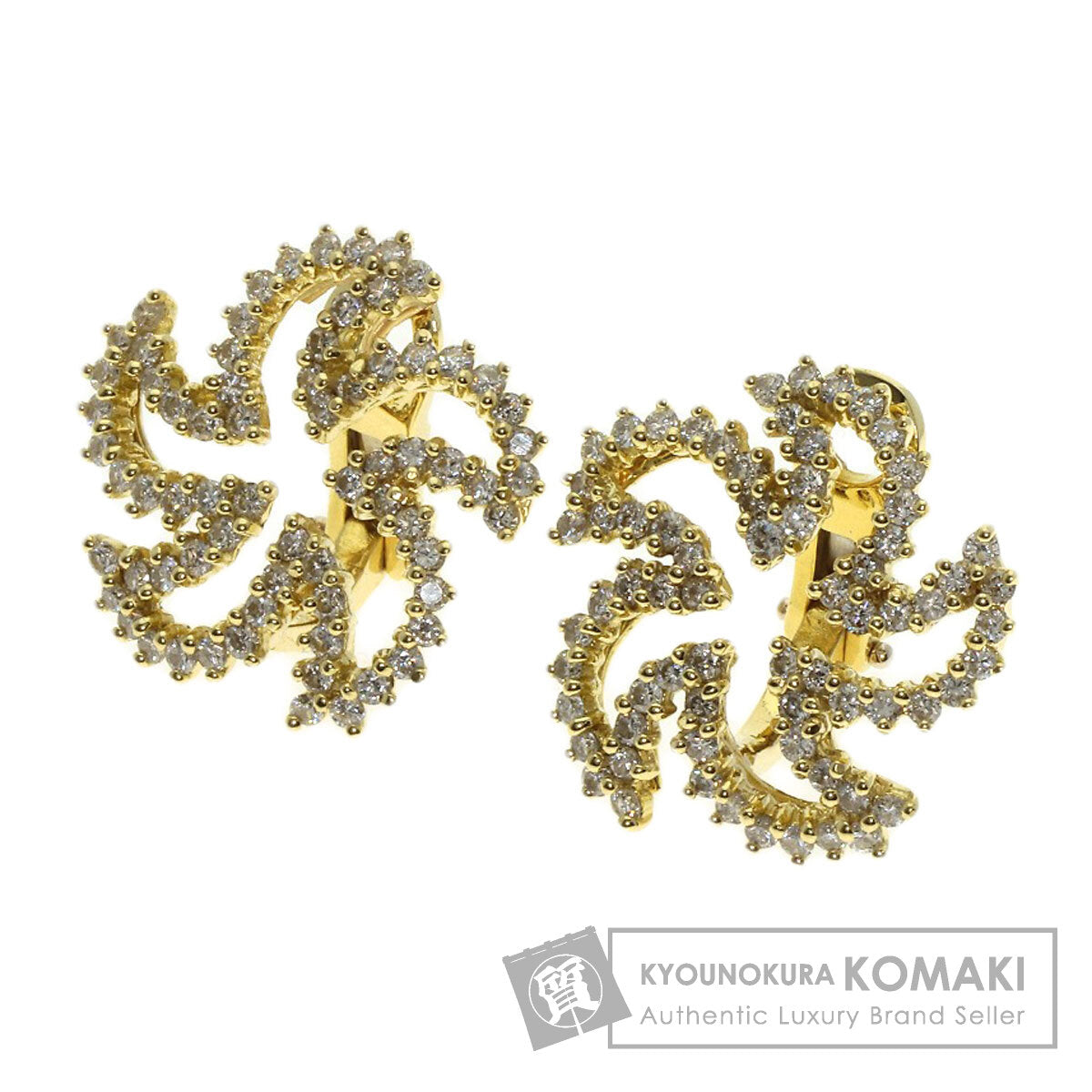 TIFFANY&Co. Diamond Earring K18 Yellow Gold Ladies [Used]