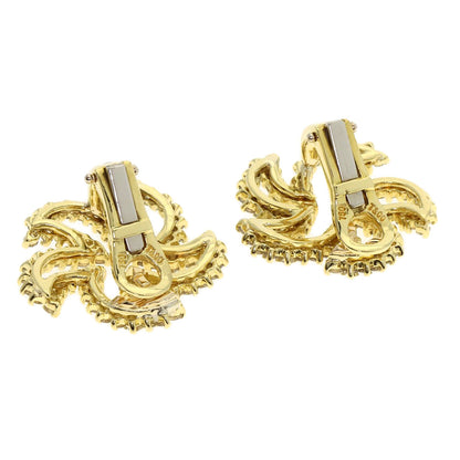 TIFFANY&Co. Diamond Earring K18 Yellow Gold Ladies [Used]