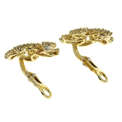 TIFFANY&Co. Diamond Earring K18 Yellow Gold Ladies [Used]