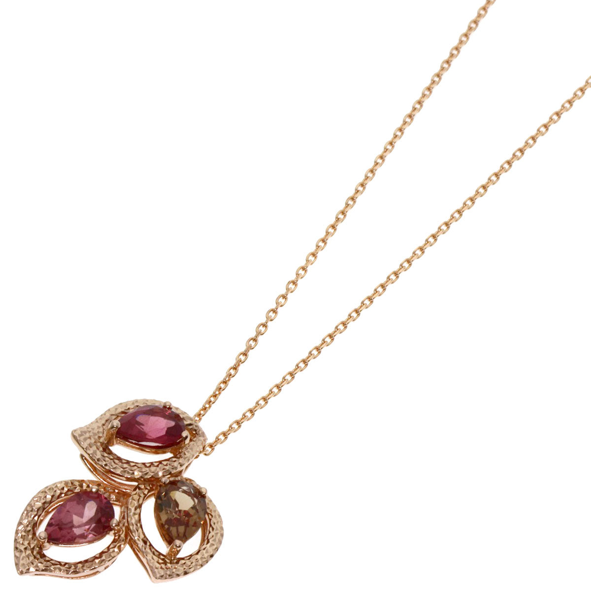 TASAKI Garnet Necklace Sakura Gold Ladies [Used]