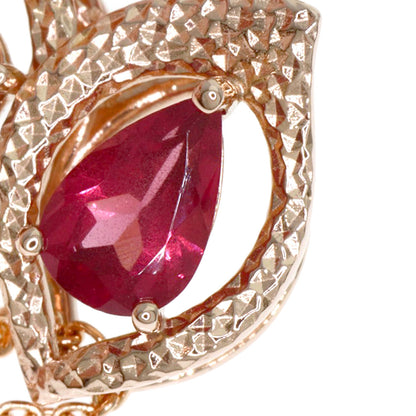 TASAKI Garnet Necklace Sakura Gold Ladies [Used]