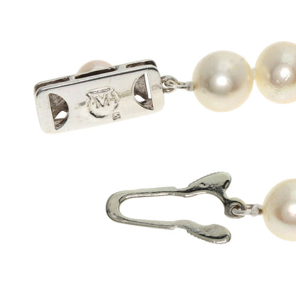 MIKIMOTO Akoya Pearl Pearl Necklace Silver Ladies [Used]
