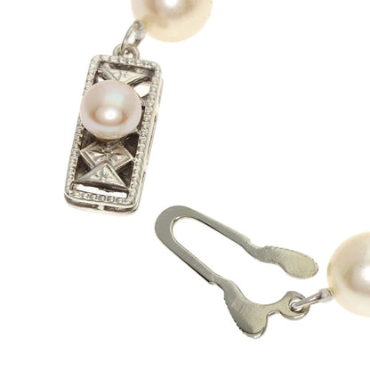 MIKIMOTO Akoya Pearl Pearl Necklace Silver Ladies [Used]