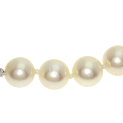 MIKIMOTO Akoya Pearl Pearl Necklace Silver Ladies [Used]