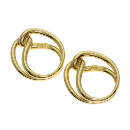 MIKIMOTO Pearl Pearl Diamond replacement charm included Earring K18 Yellow Gold Ladies [Used]