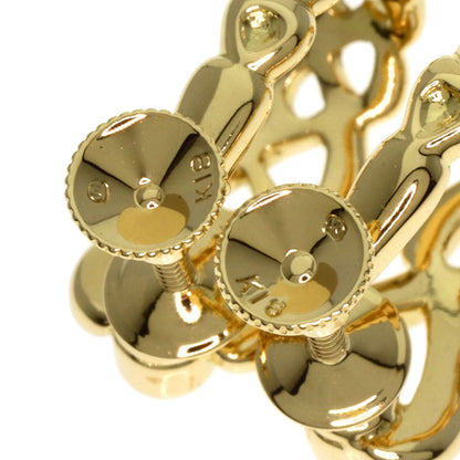 MIKIMOTO Pearl Pearl Diamond replacement charm included Earring K18 Yellow Gold Ladies [Used]