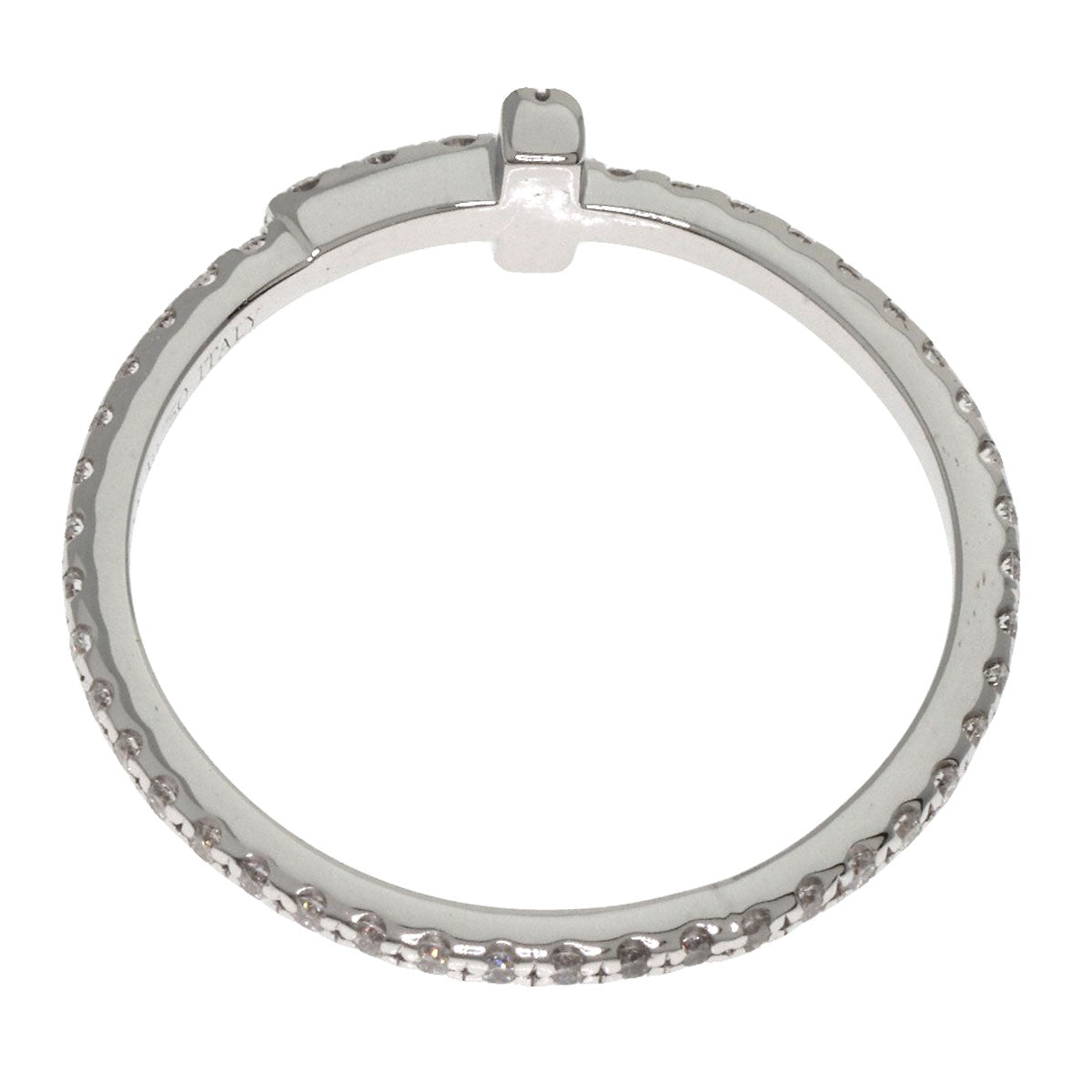 TIFFANY&Co.   TIFFANY&Co. T Diamond Wire Ring  K18 White Gold Ladies [Used]