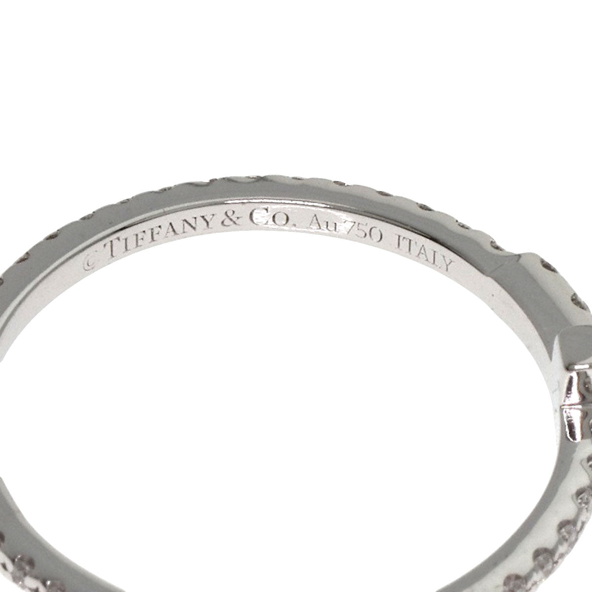 TIFFANY&Co.   TIFFANY&Co. T Diamond Wire Ring  K18 White Gold Ladies [Used]