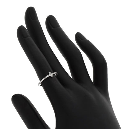 TIFFANY&Co.   TIFFANY&Co. T Diamond Wire Ring  K18 White Gold Ladies [Used]