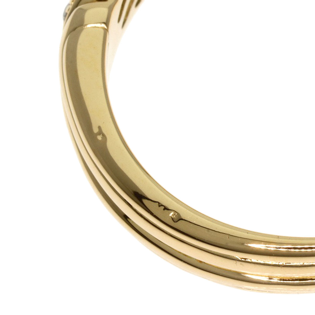 BVLGARI Diamond Ring K18 Yellow Gold Ladies [Used]