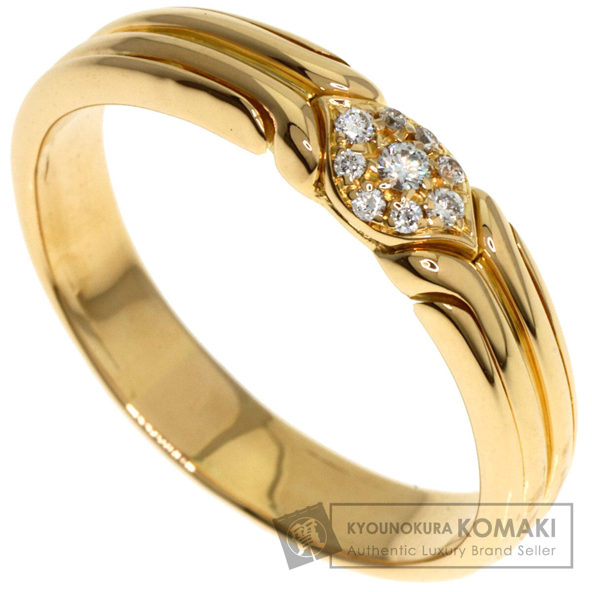 BVLGARI Diamond Ring K18 Yellow Gold Ladies [Used]