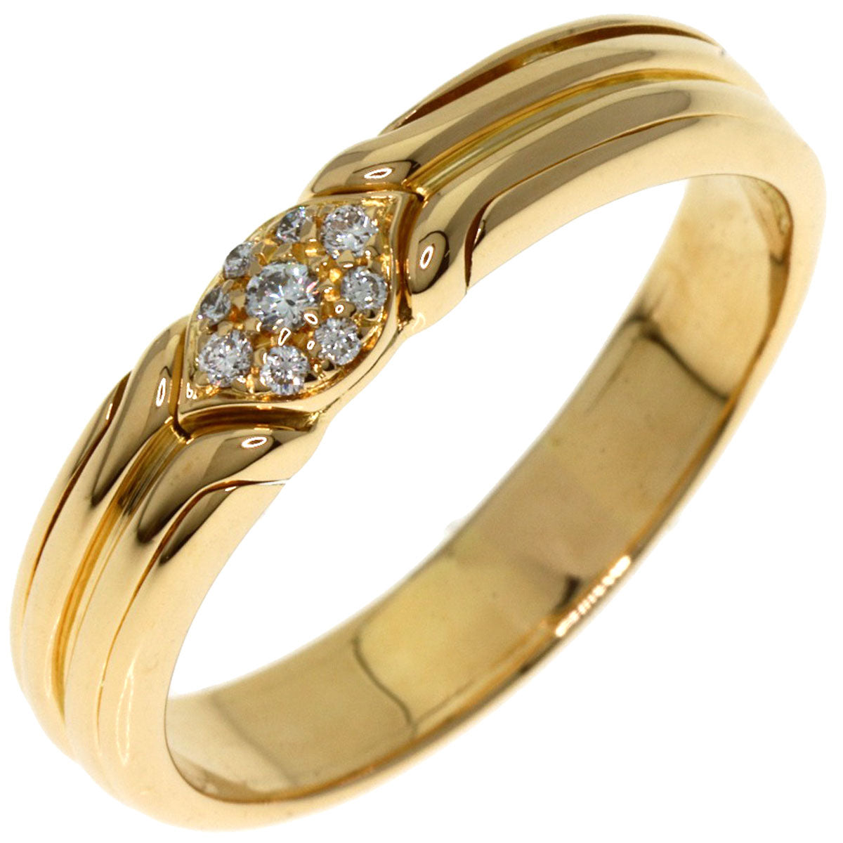 BVLGARI Diamond Ring K18 Yellow Gold Ladies [Used]