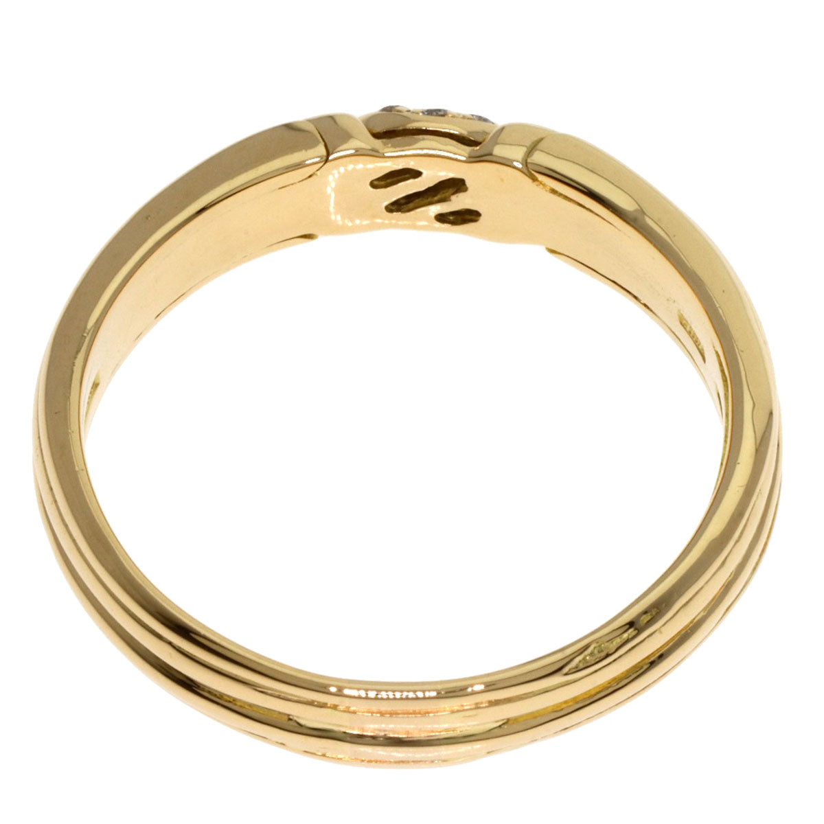 BVLGARI Diamond Ring K18 Yellow Gold Ladies [Used]