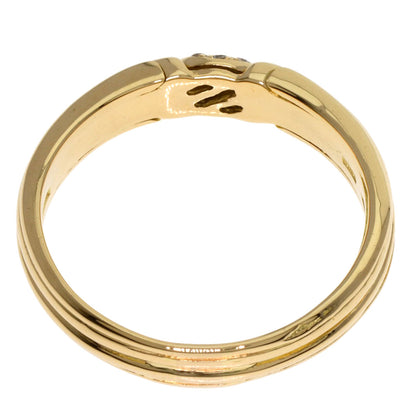 BVLGARI Diamond Ring K18 Yellow Gold Ladies [Used]