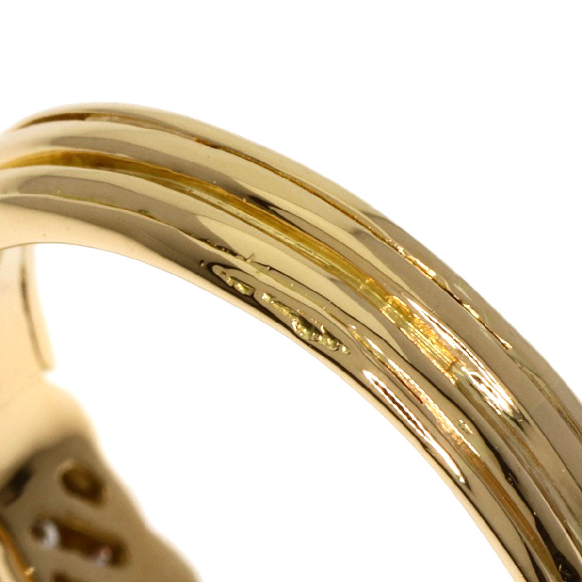 BVLGARI Diamond Ring K18 Yellow Gold Ladies [Used]