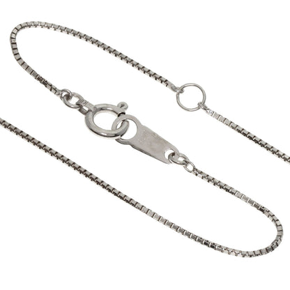 agete Diamond Necklace K18 White Gold Ladies [Used]