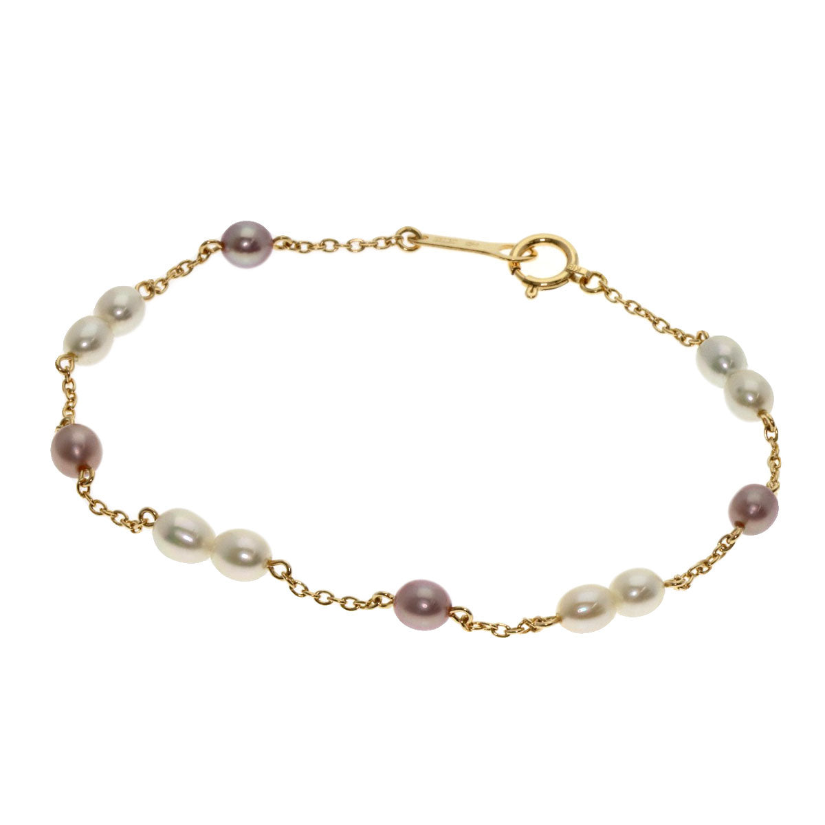 TASAKI Station Tamsui Pearl Pearl Bracelet K18 Yellow Gold Ladies [Used]