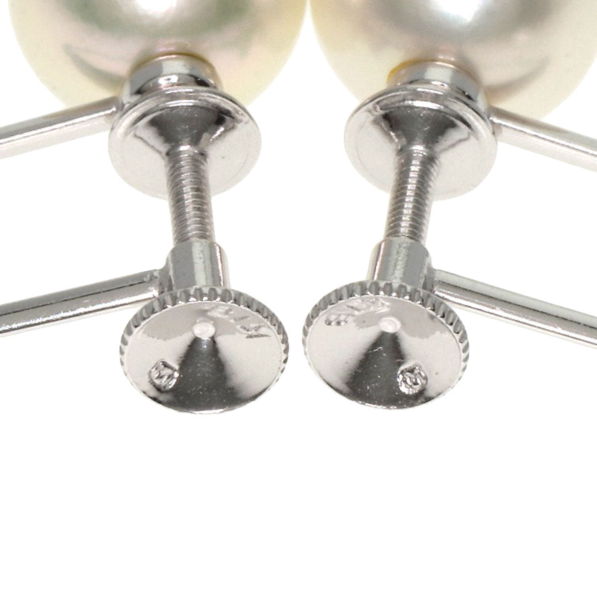 MIKIMOTO Pearl Pearl Earring K18 White Gold Ladies [Used]