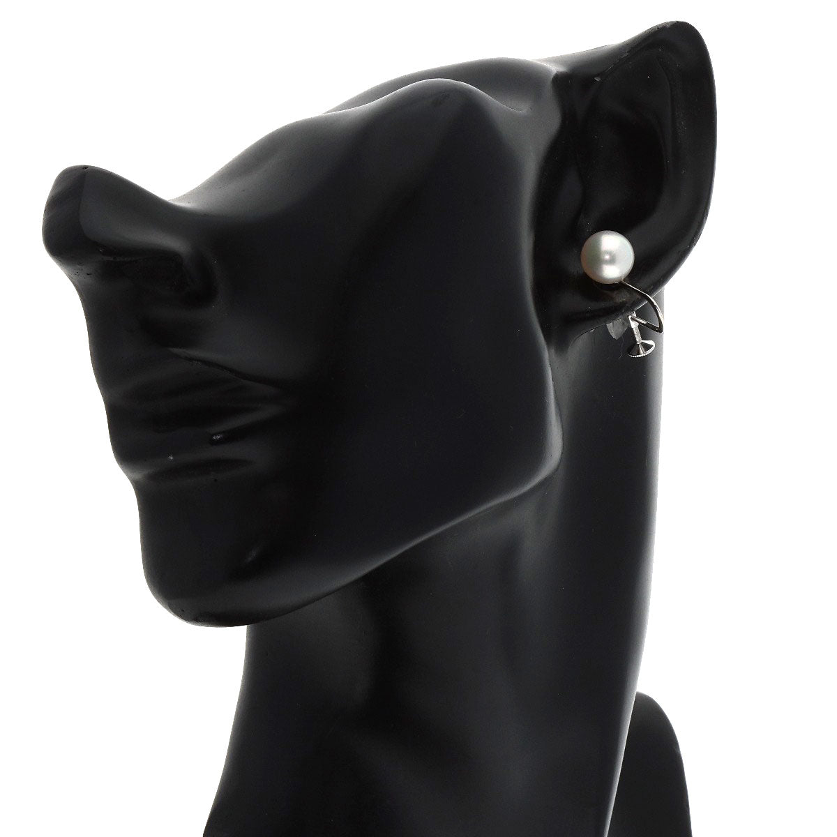 MIKIMOTO Pearl Pearl Earring K18 White Gold Ladies [Used]