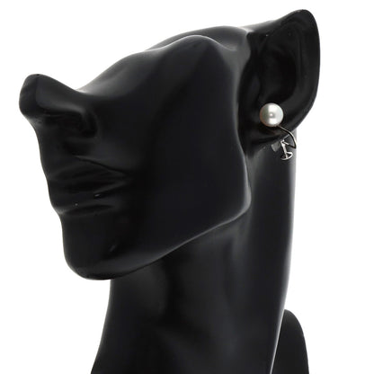 MIKIMOTO Pearl Pearl Earring K18 White Gold Ladies [Used]