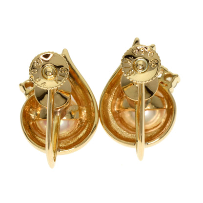 TASAKI Pearl Pearl Diamond Earring K18 Yellow Gold Ladies [Used]