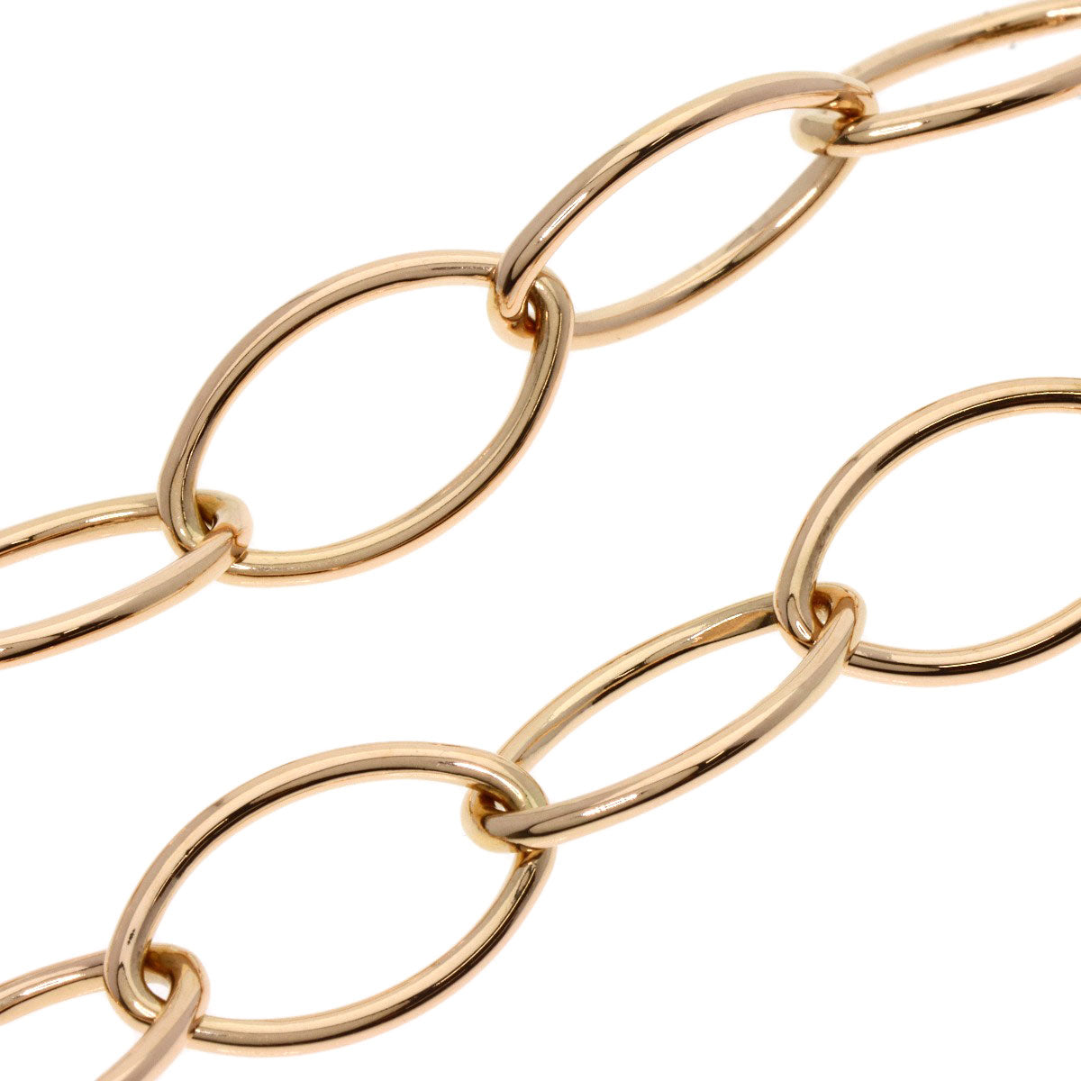 MIKIMOTO   Design Chain Necklace  K18 Pink Gold Ladies [Used]