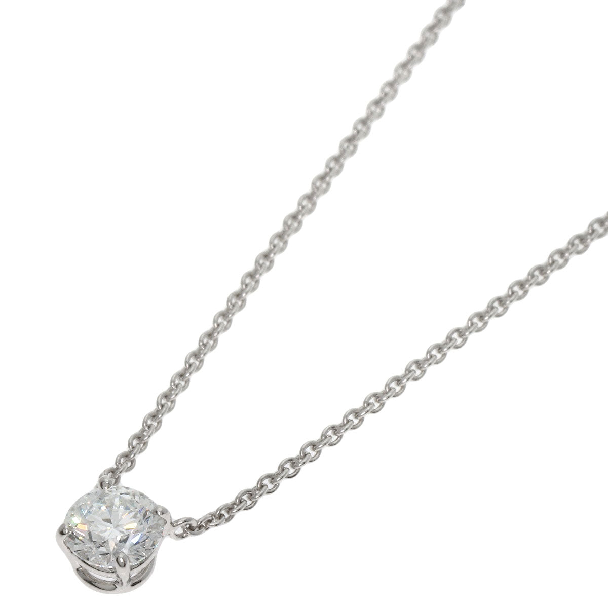 HARRY WINSTON Solitaire Diamond Necklace Platinum PT950 Ladies [Used]