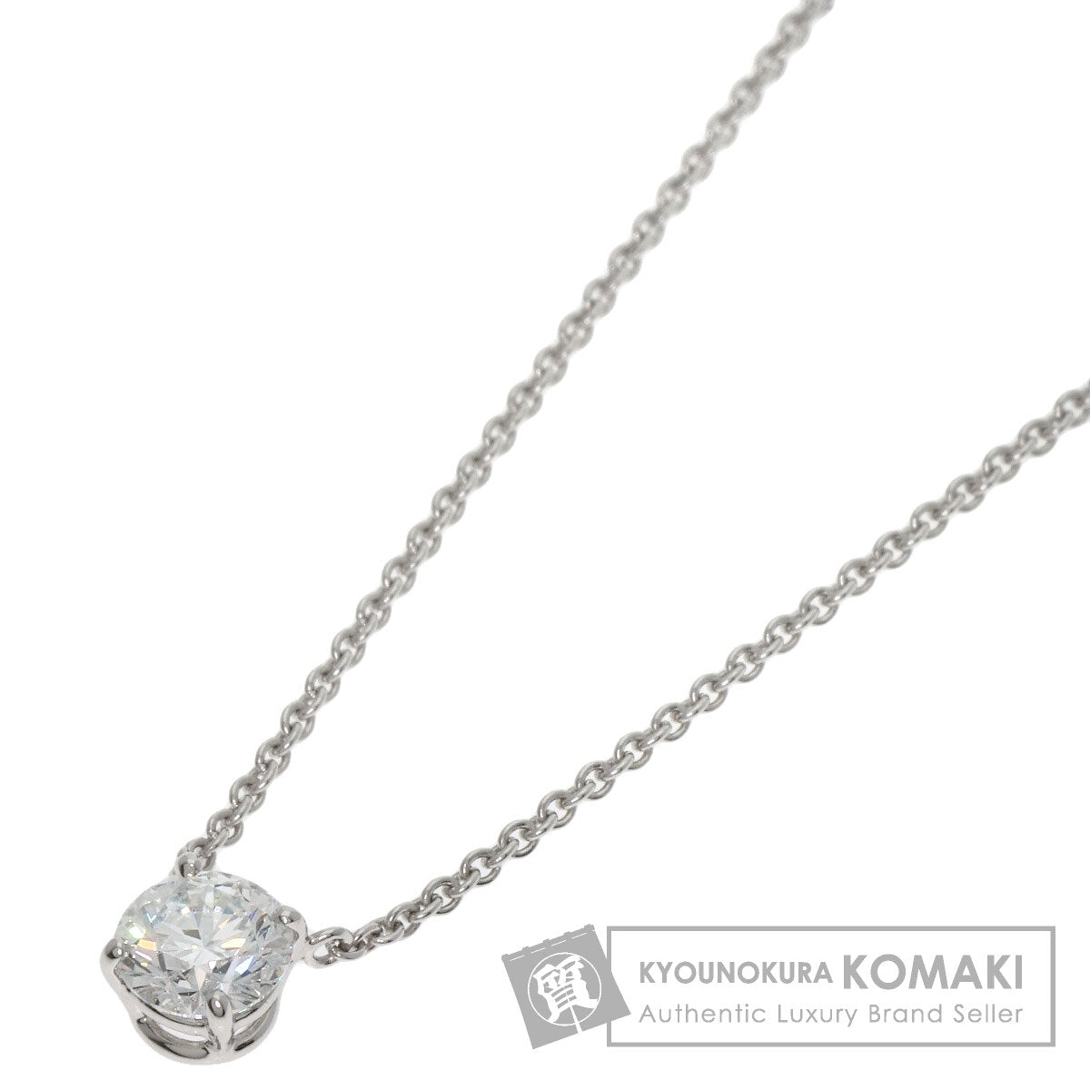 HARRY WINSTON Solitaire Diamond Necklace Platinum PT950 Ladies [Used]