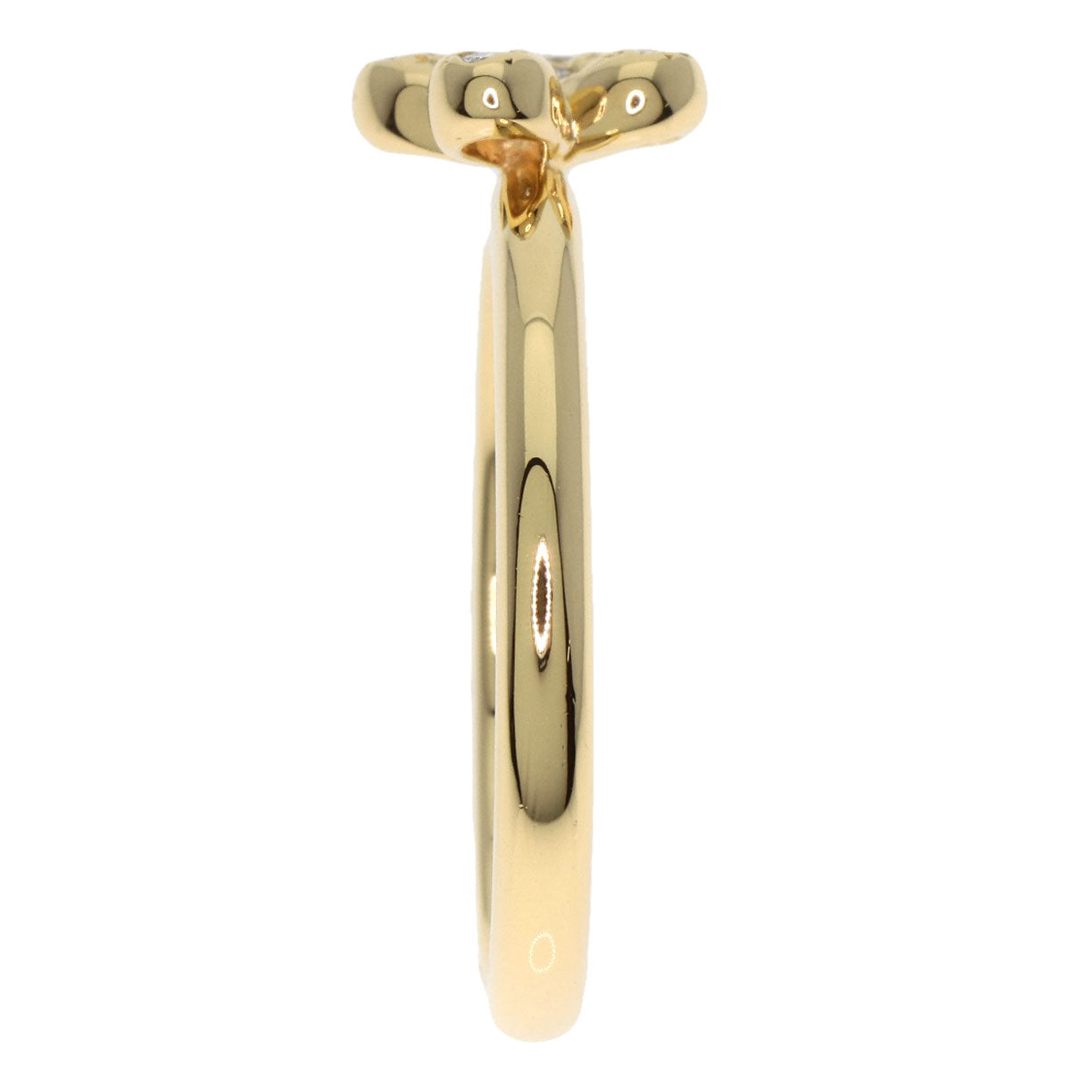 TASAKI Flower Diamond Ring K18 Yellow Gold Ladies [Used]