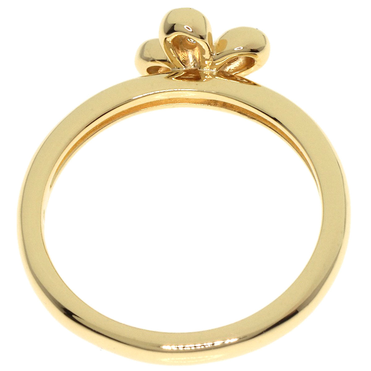 TASAKI Flower Diamond Ring K18 Yellow Gold Ladies [Used]