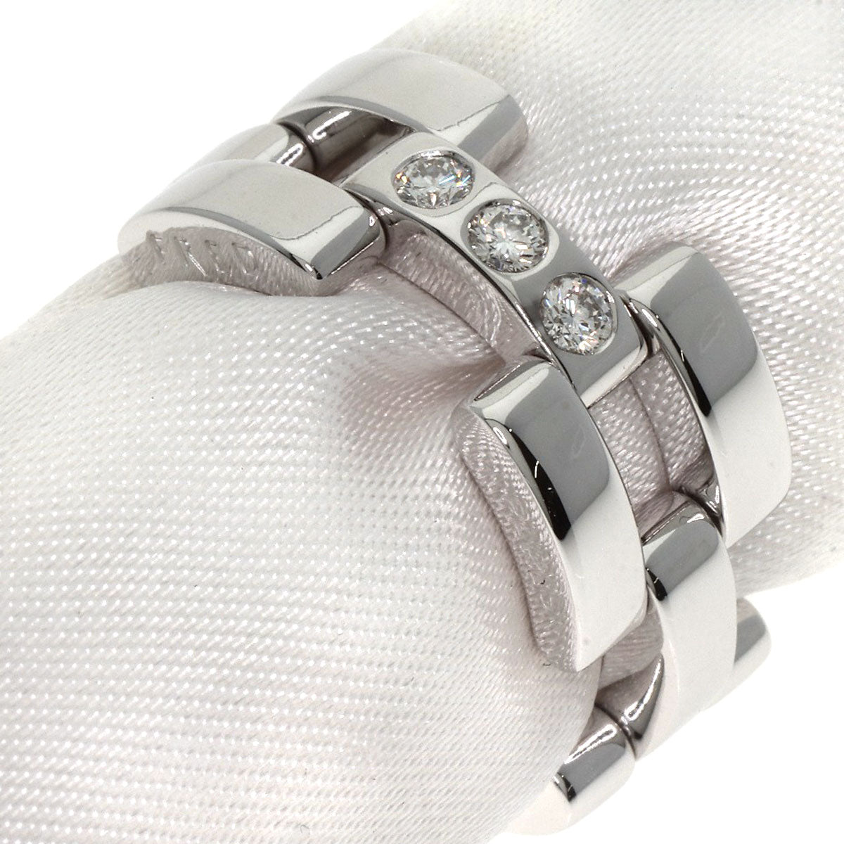 FRED 3P Diamond Ring K18 White Gold Ladies [Used]
