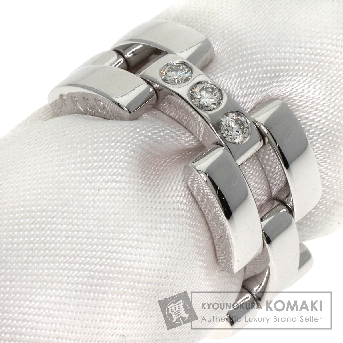 FRED 3P Diamond Ring K18 White Gold Ladies [Used]